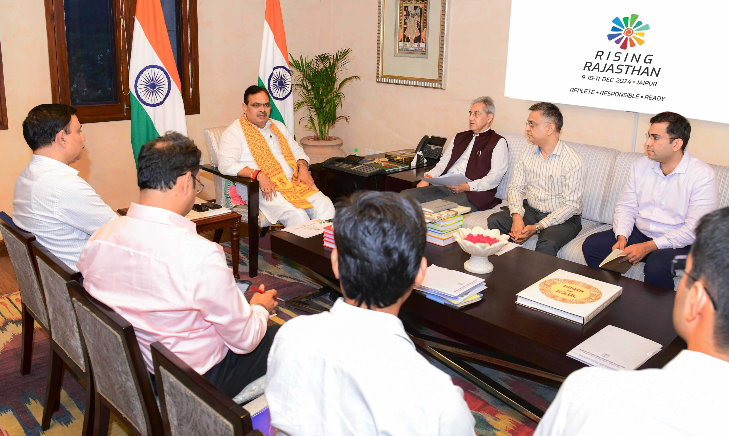 राइजिंग राजस्थान: नए विकास के लिए मुख्यमंत्री भजनलाल शर्मा का निवेशकों को न्योता