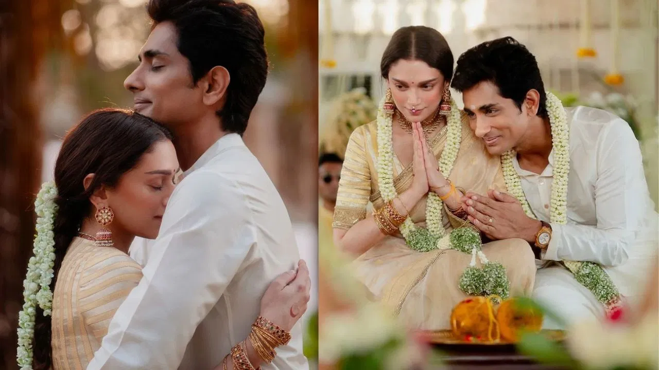 अदिति राव हैदरी और सिद्धार्थ ने 400 साल पुराने मंदिर में की गुपचुप शादी