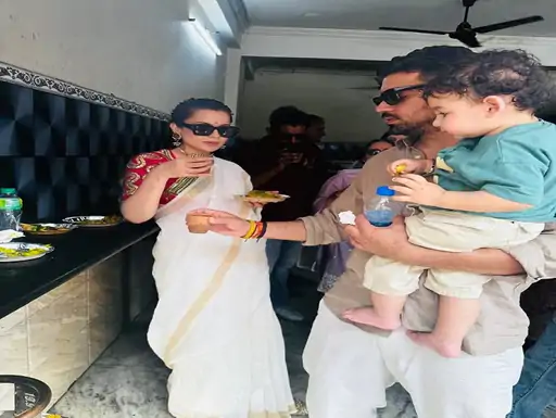 उदयपुर में परिवार संग पहुंची भाजपा सांसद कंगना रनौत