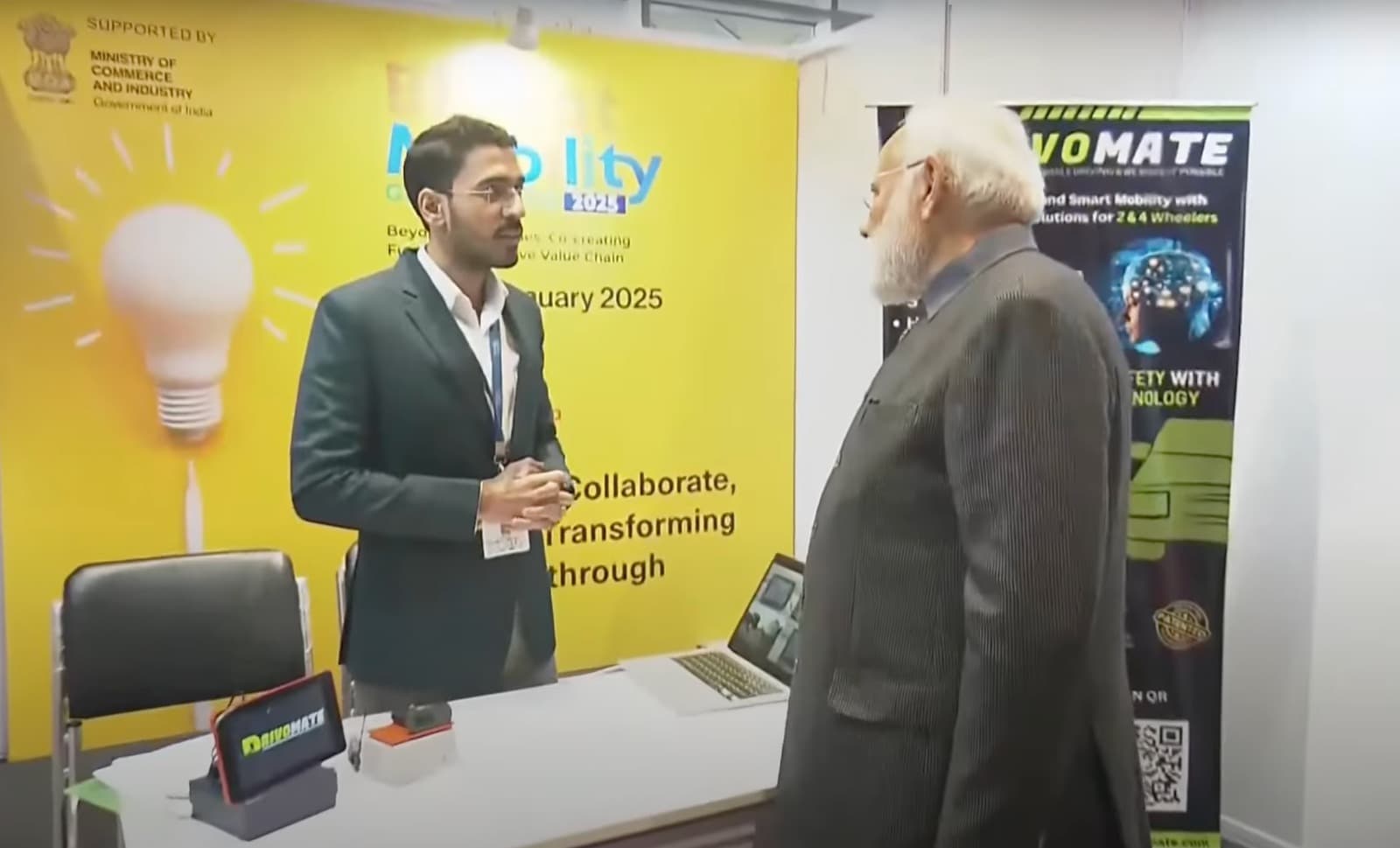 भारत मोबिलिटी एक्सपो 2025  में टोंक के हुतेश का जलवा