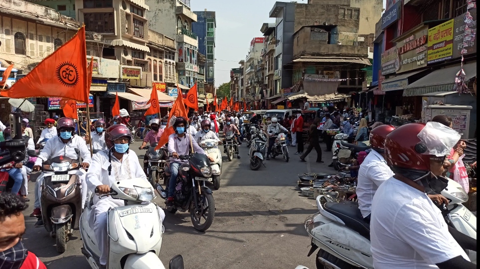 सिंधी युवा संगठन ने अजमेर में निकाली दोपहिया वाहन रैली