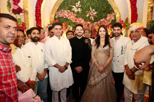 सतीश पूनियां के बेटे की शादी में बड़ी सियासी हस्तियों ने की शिरकत