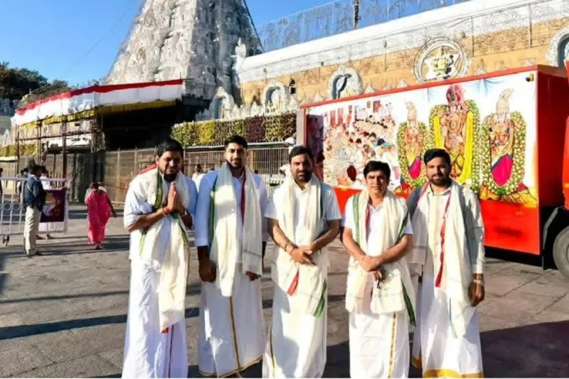 हनुमान बेनीवाल ने तिरुपति बालाजी में किए दर्शन, दिया ‘मिशन 2028’ संदेश