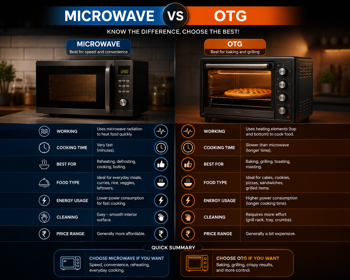 गर्मियों में Microwave या OTG कौन बेहतर?