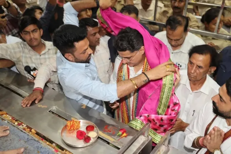 खाटूश्याम धाम पहुंचे सचिन पायलट, सियासी हलकों में बढ़ी चर्चा